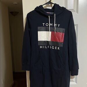 Tommy Hilfiger Essential Flag Long Sleeve Hoodie Dress.
  PRICE is set at $25.